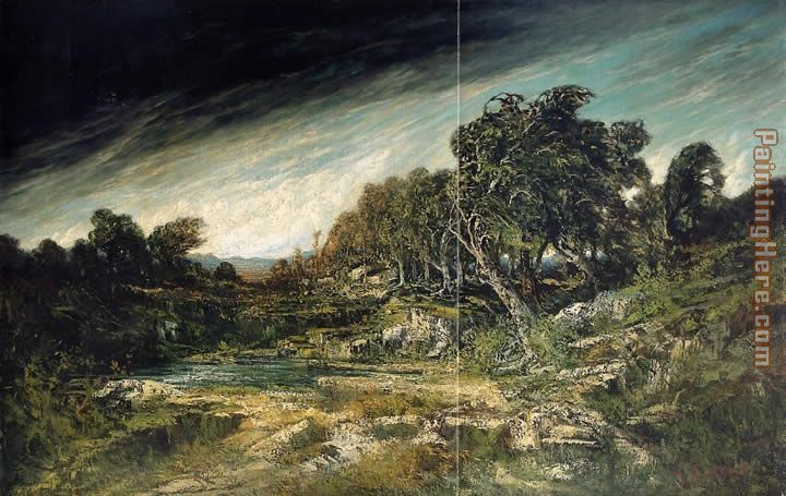 The Approaching Storm painting - Gustave Courbet The Approaching Storm art painting